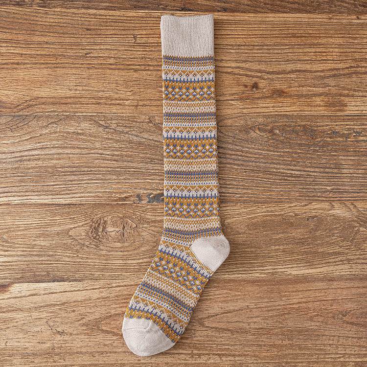 Calf Socks Children Slimming Stripes Knee Length Socks - Mubimart