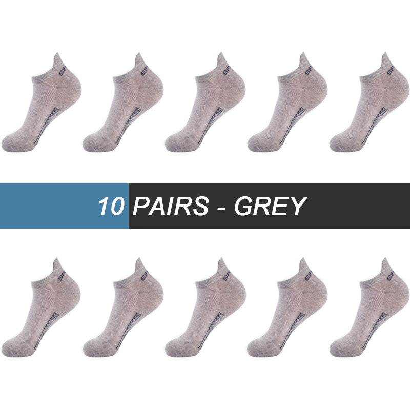 Men's Mesh Breathable Low-top Socks - Mubimart