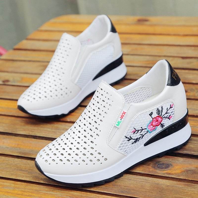 Women Comfortable Casual Shoes Summer Slip On Loafers Mixed - Mubimart