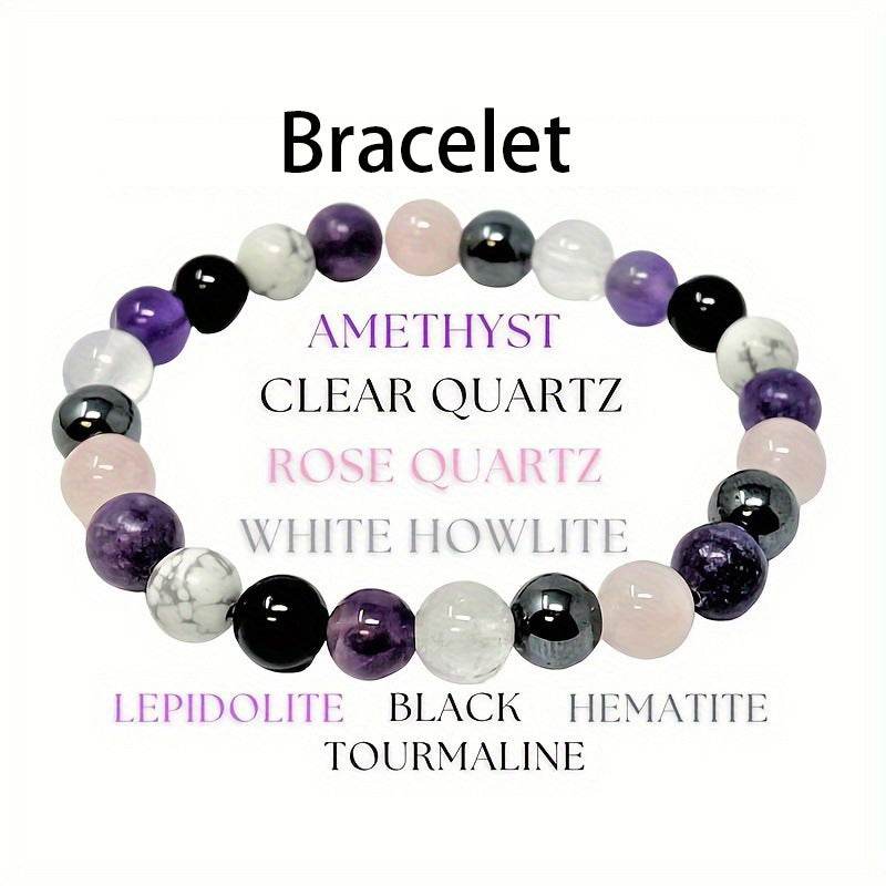 Crystal Gemstone Bracelet Bohemian Style Bracelet - Mubimart