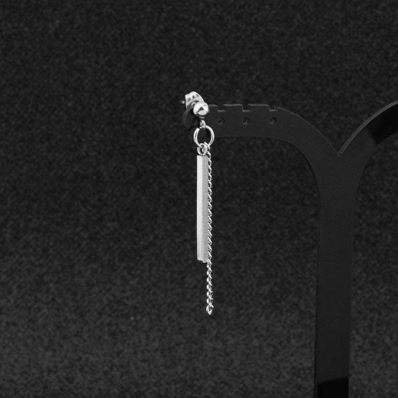 Square Stick Chain Earrings Men And Women - Mubimart