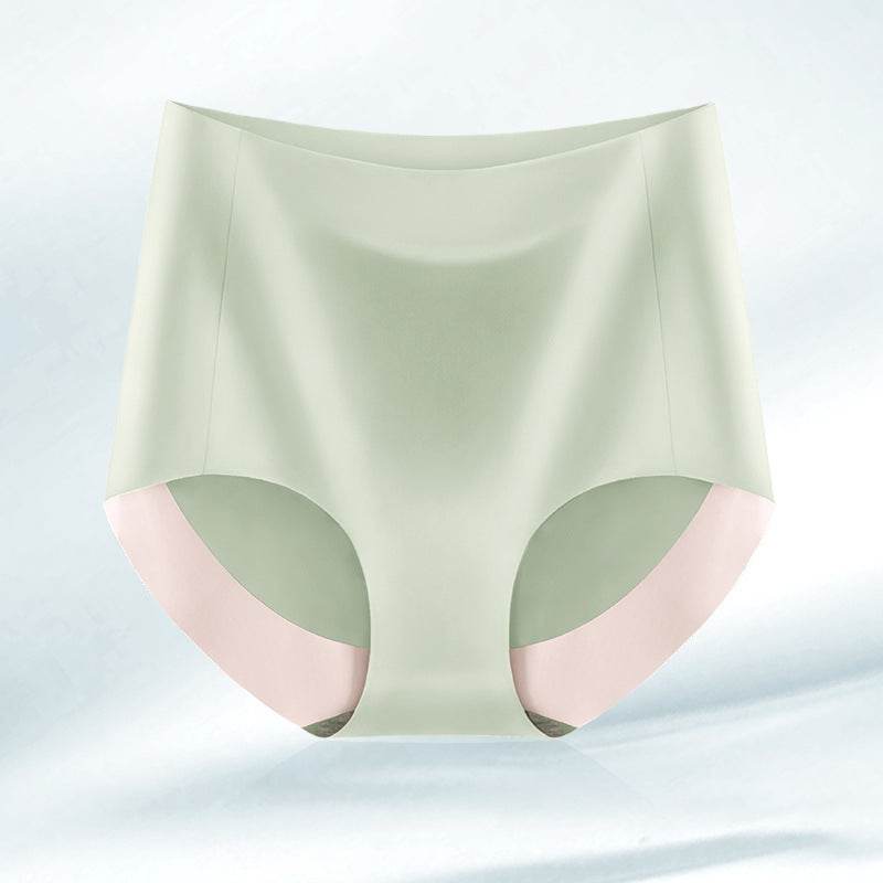 High Waist Seamless Breathable Cotton Antibacterial Women's Panties - Mubimart