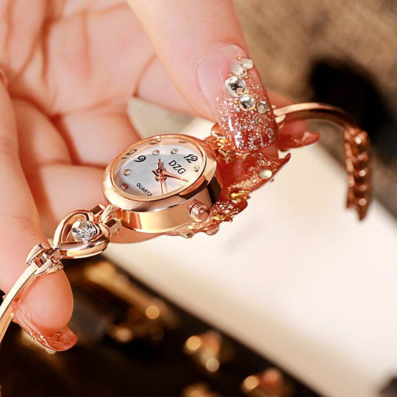 Simple Rhinestone Jewelry For Women Casual Watch - Mubimart