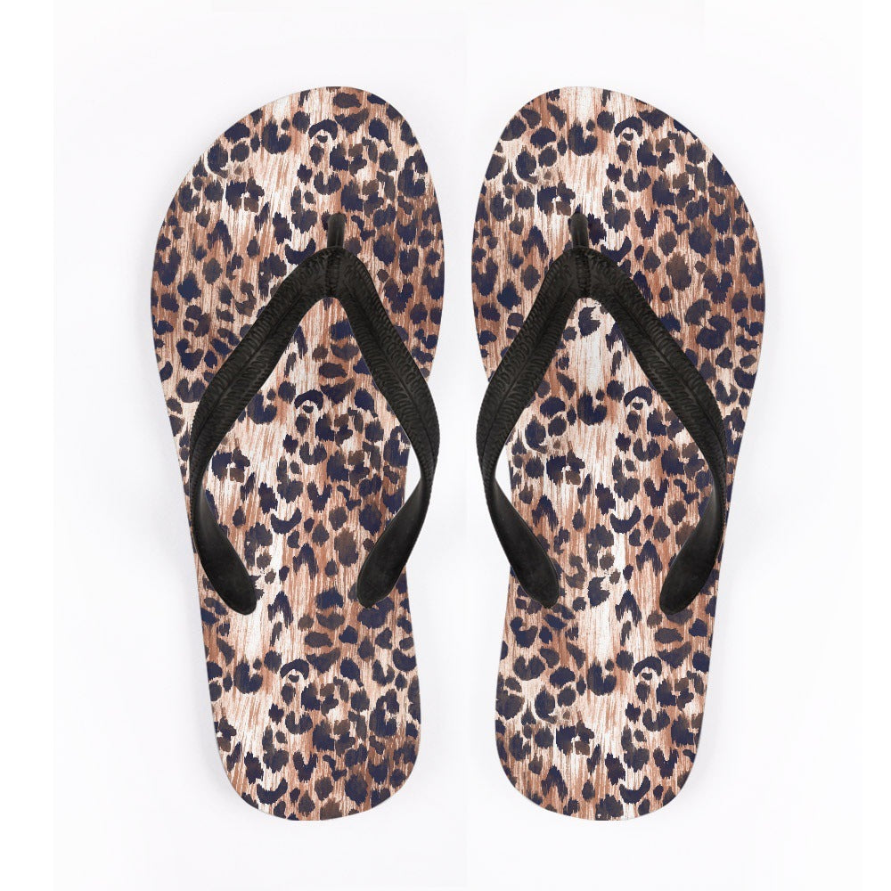 Flip Flops Animal Texture Outdoor Beach Leisure Flip-flops