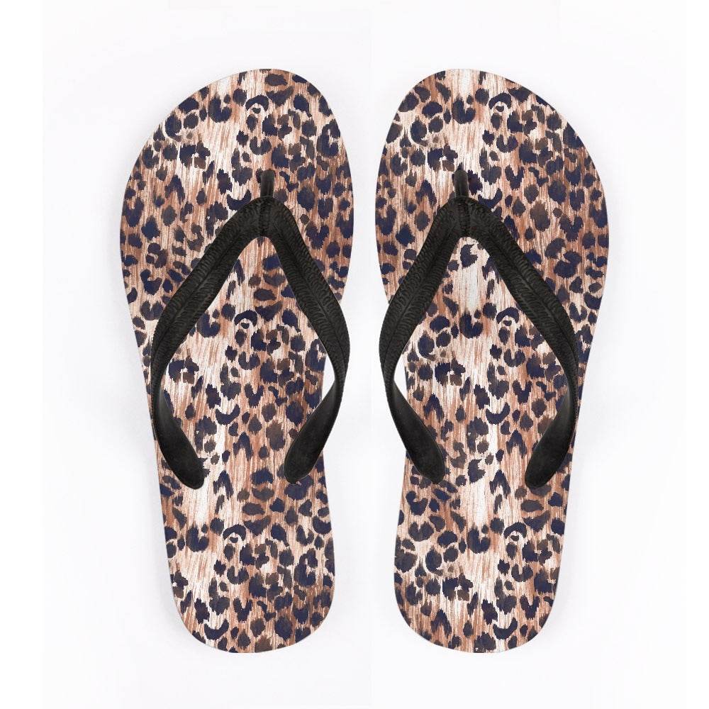 Flip Flops Animal Texture Outdoor Beach Leisure Flip-flops - Mubimart
