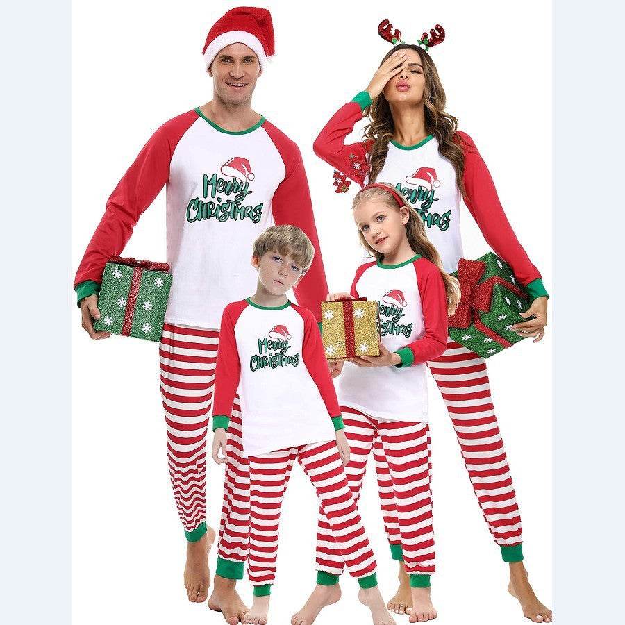 Clothes For The Whole Family A Family Of Four Stripes Christmas Suit - Mubimart