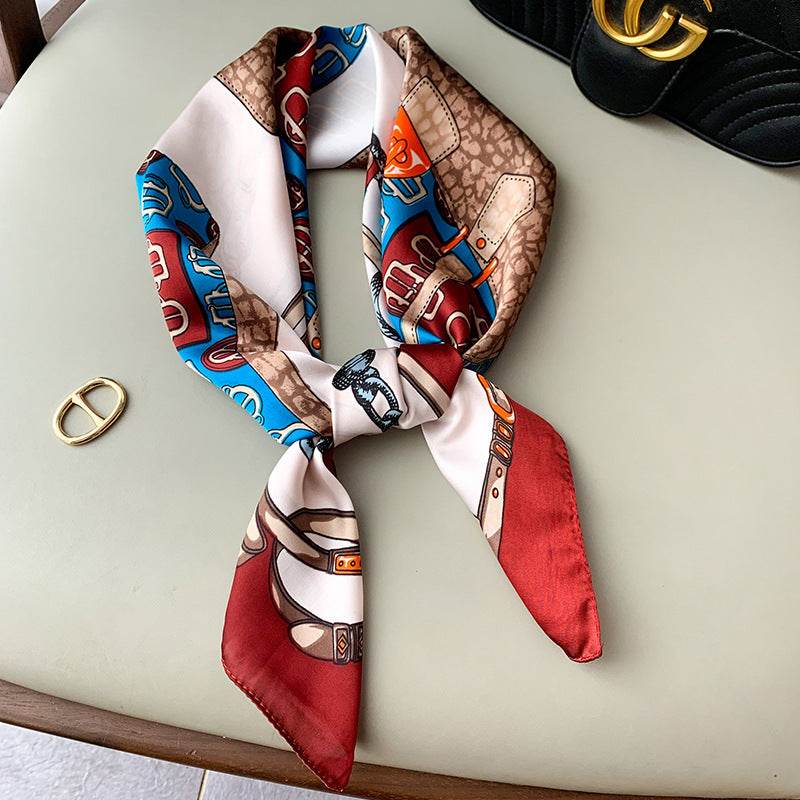 Printed Silk Scarves Gift Company Annual Meeting - Mubimart