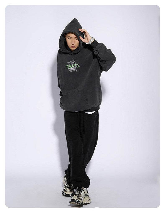 Street Loose Mens And Womens Street Wash Old Sweater - Mubimart