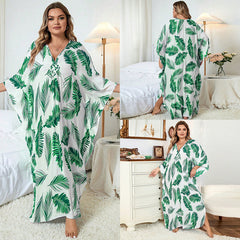 Loose Plus Size Robe Vacation Beach Coat - Mubimart -  