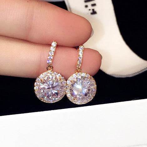 Zircon Temperament Stud Earrings For Women - Mubimart
