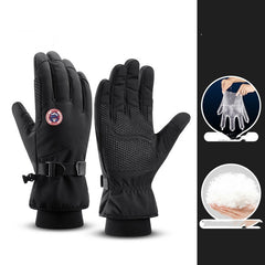 Warme Winter Ski Handschuhe Für Männer Outdoor Radfahren Mit Fleece Verdickt