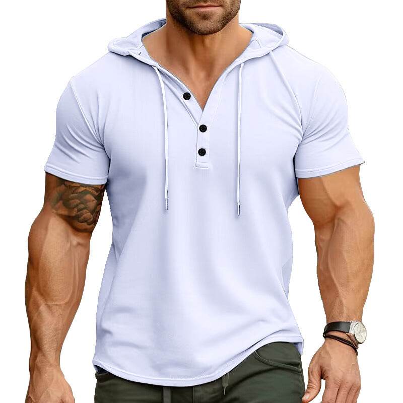Men's Fashion Casual Exercise Workout Short Sleeve T-shirt - Mubimart