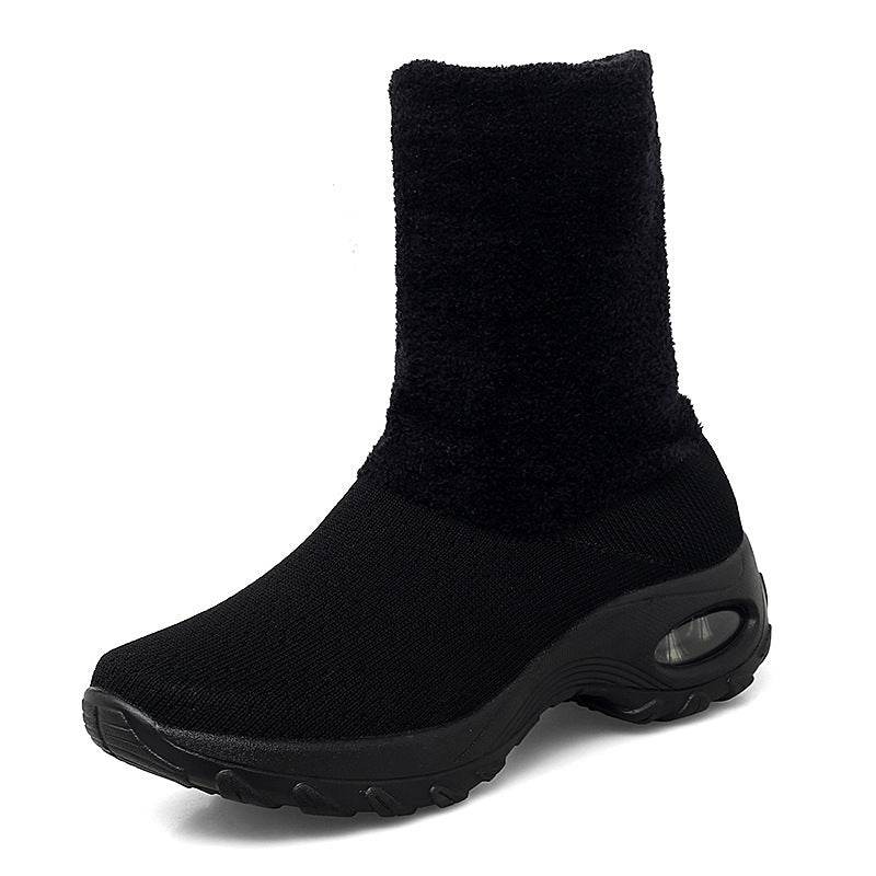 Lightweight Tall And Velvet Warm Snow Boots - Mubimart