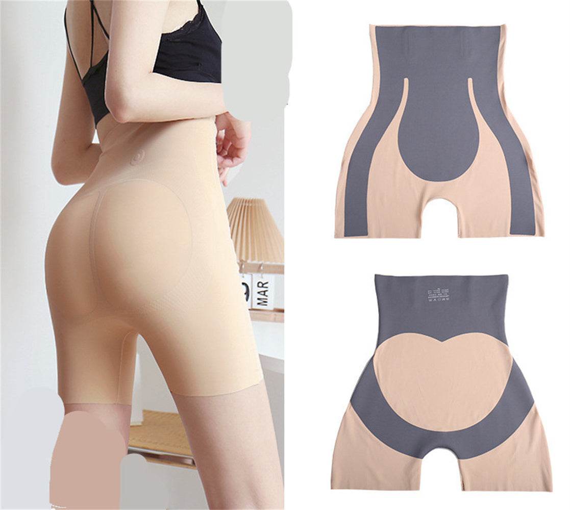 High-rise Yoga Fitness Hip Raise Shorts Pants Shaping Panties Underwear High Elasticity Bodysuit Knickers Tights Leggings Capri Cropped Trousers - Mubimart
