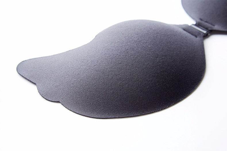 Strapless Black Breast Pad Push Up One-piece Invisible Bra Breathable Safety For Wedding Dress - Mubimart
