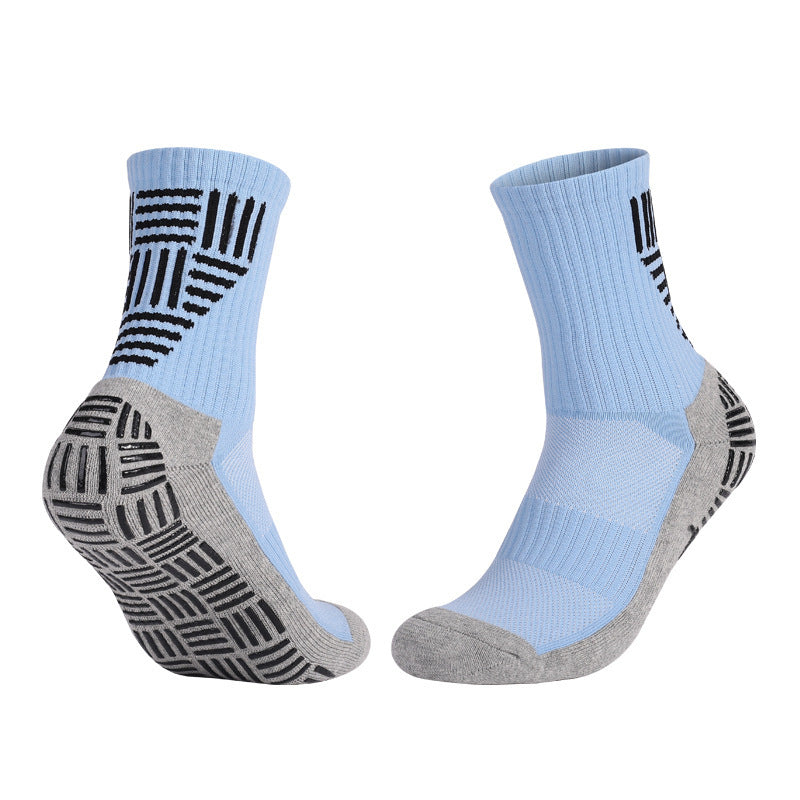 Thick Towel Bottom Mid-calf Soccer Socks Non-slip Sweat-proof Athletic Socks - Mubimart -  