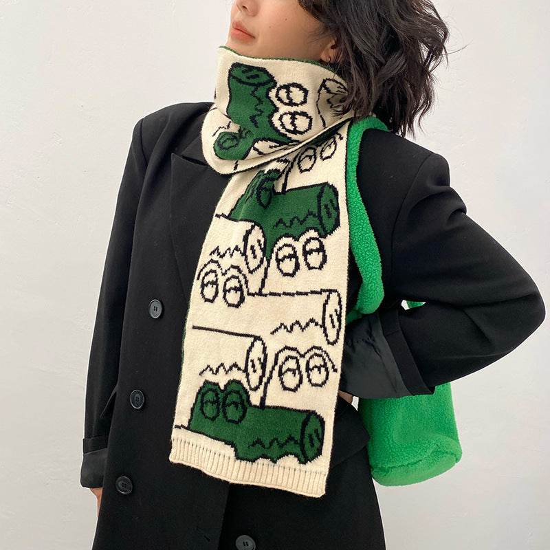 Lovers Neck Scarves Female Versatile Students - Mubimart