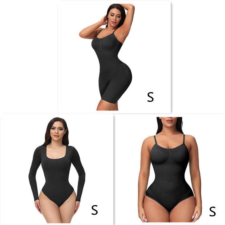 Seamless Bodysuit Shapewear Nude Bodysuit Training Clothes - Mubimart