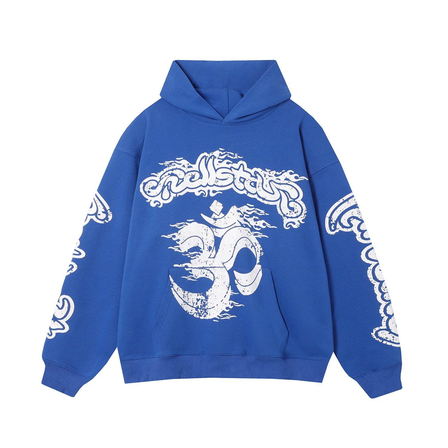 High Street Hooded Hoodies Pants Washed Hooded Sweater - Mubimart