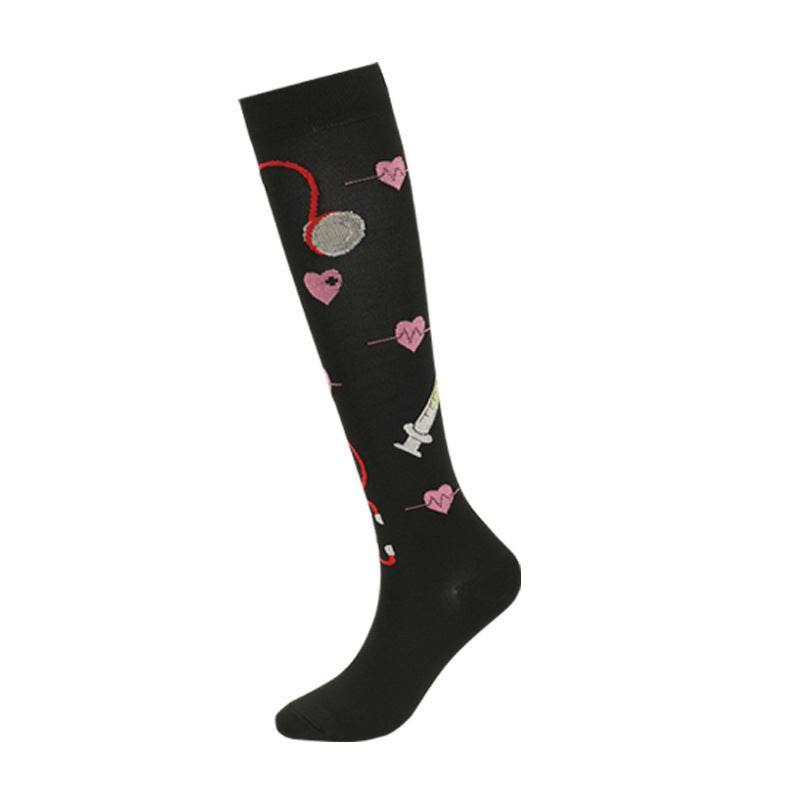 Fashion Calf Length Compression Socks - Mubimart