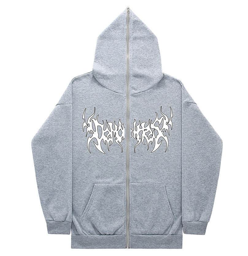 Personalized All-matching Loose Casual Zipper Hoodie - Mubimart