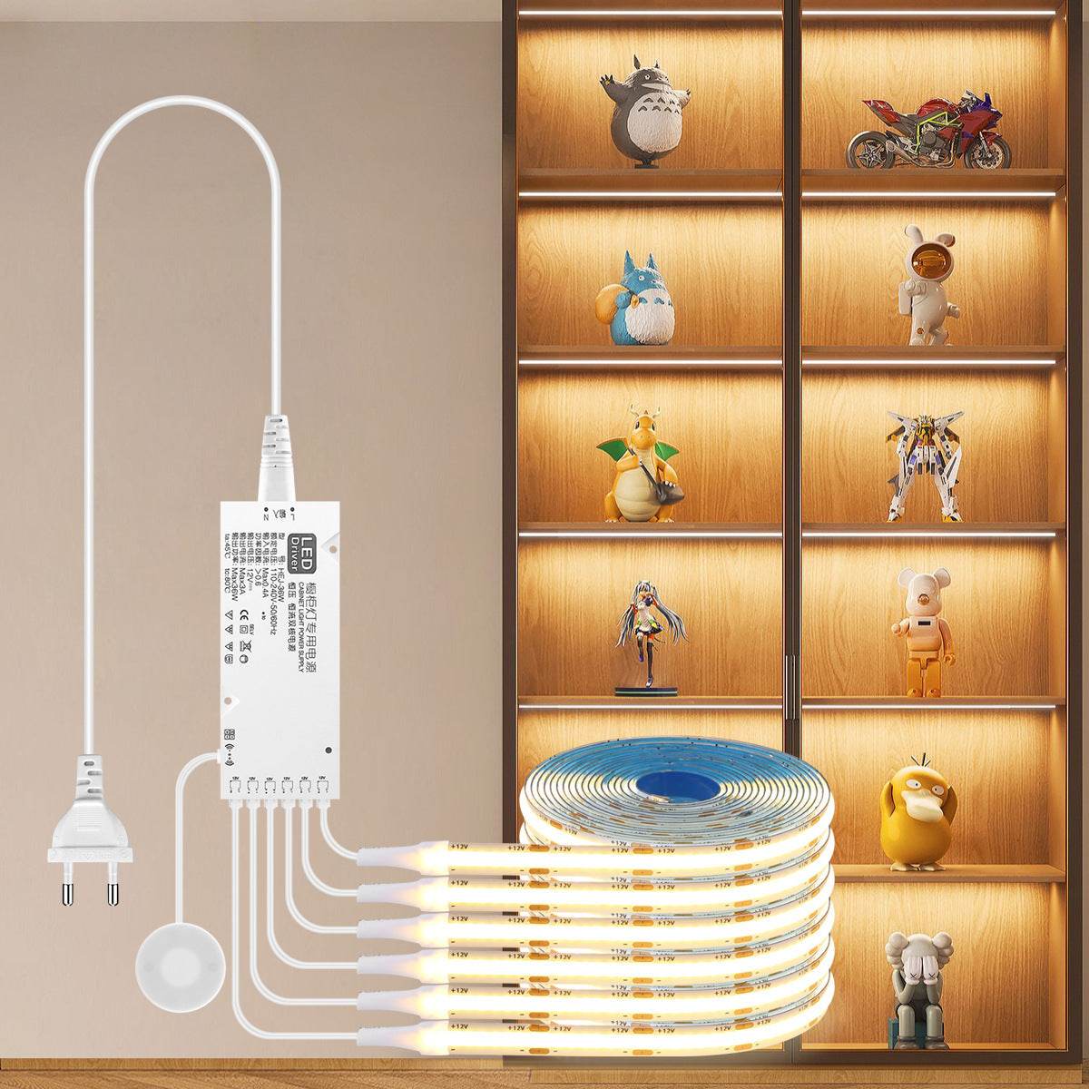 Cabinet Light Highlight With Partition Touch Dimming Household Wardrobe Wine Cabinet Decorative Light Bar - Mubimart