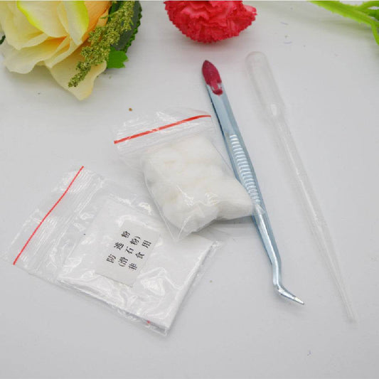Tweezers Anti Escape Powder Cotton - Mubimart