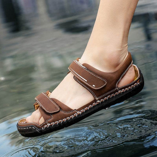 Men's Sandals Casual Trend Leather Sandals Men's Wholesale - Mubimart