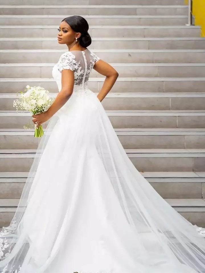 FashionCustom Wedding Gown Bridal Dresses - Mubimart