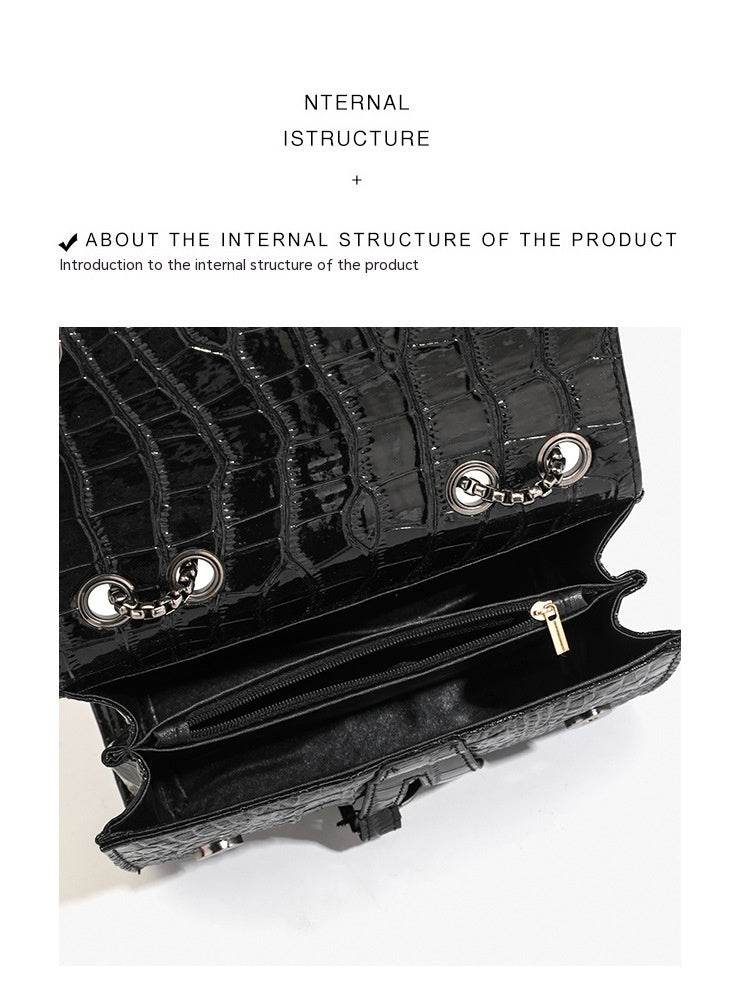 Trendy Crossbody Chain Small Square Bag For Women - Mubimart