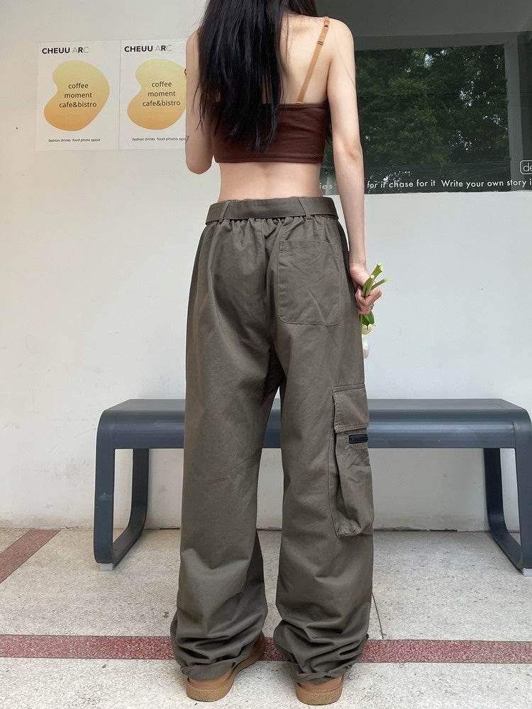Hip Hop Retro Multi Pocket Cargo Pants For Men And Women - Mubimart