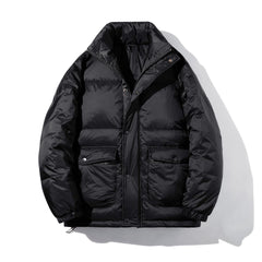 Large Size Winter White Duck Down Casual Padded Jacket