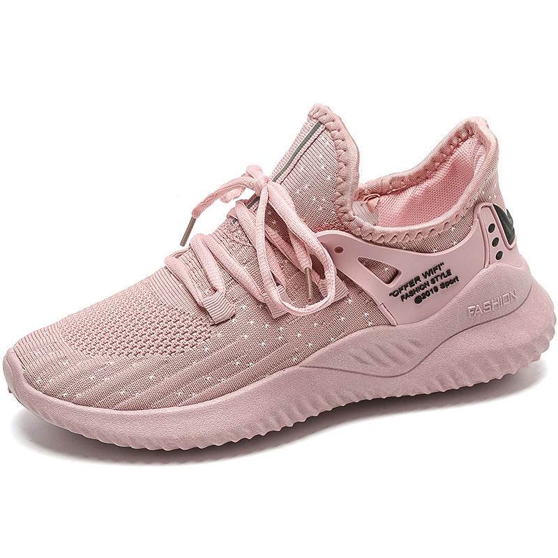 Breathable Casual Shoes Women All-match Korean Running Shoes - Mubimart