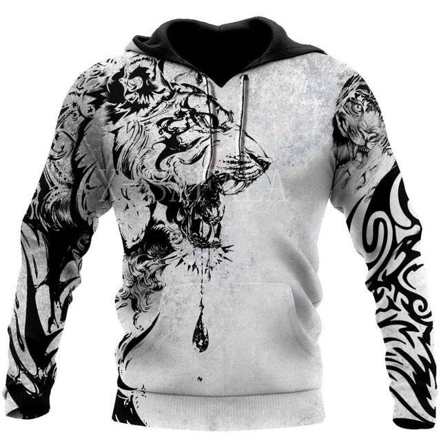 Hoodies For Men Cool Animal-print Street - Mubimart