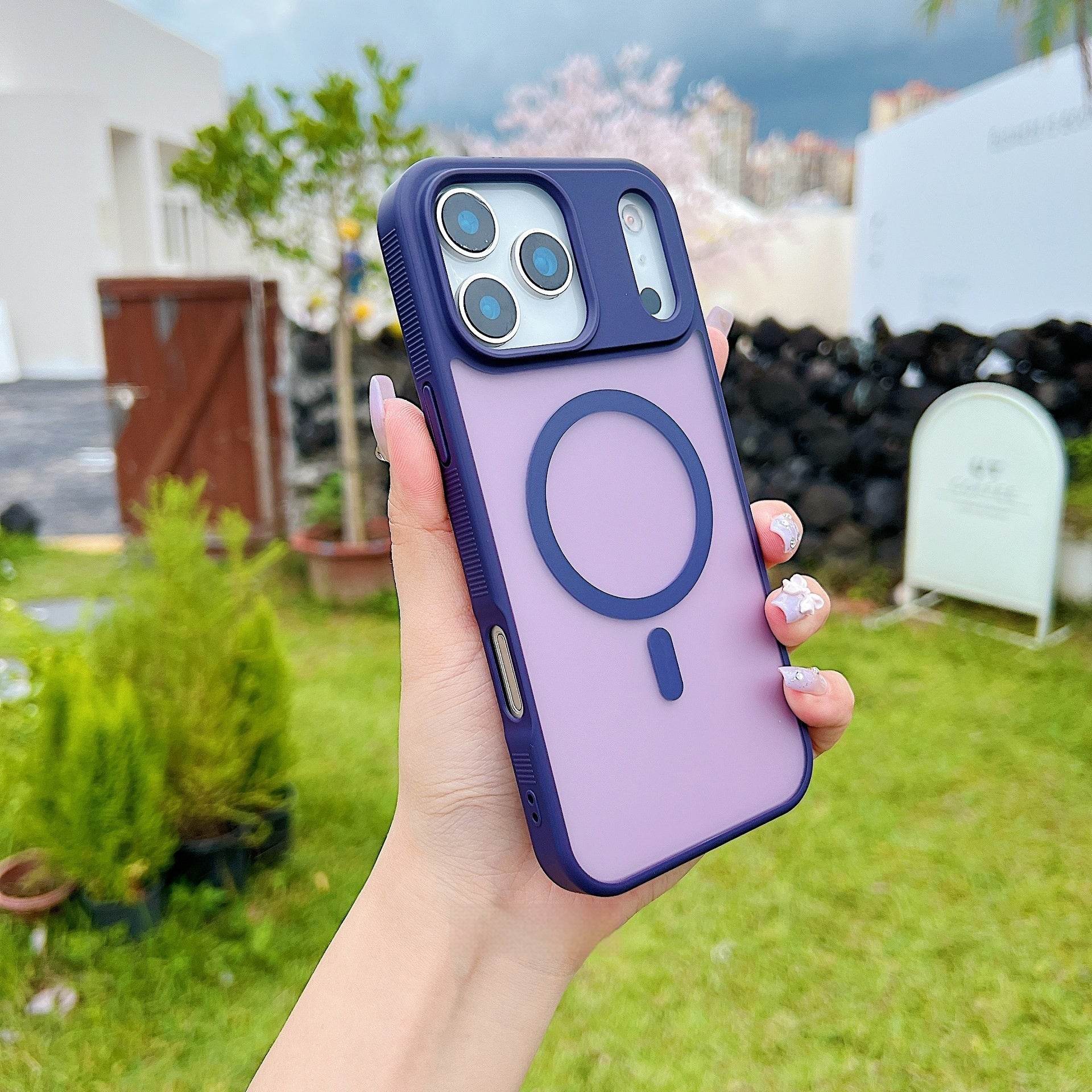 Fashion Magnetic Matte Drop-resistant Protective Cover - Mubimart