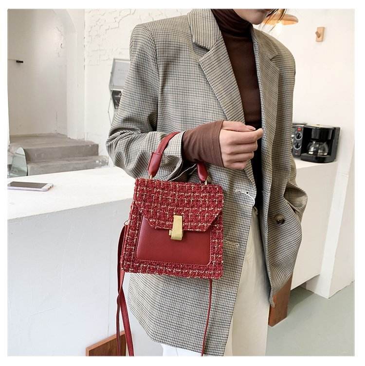 Messenger Bag Women Simple Casual Shoulder Bag - Mubimart