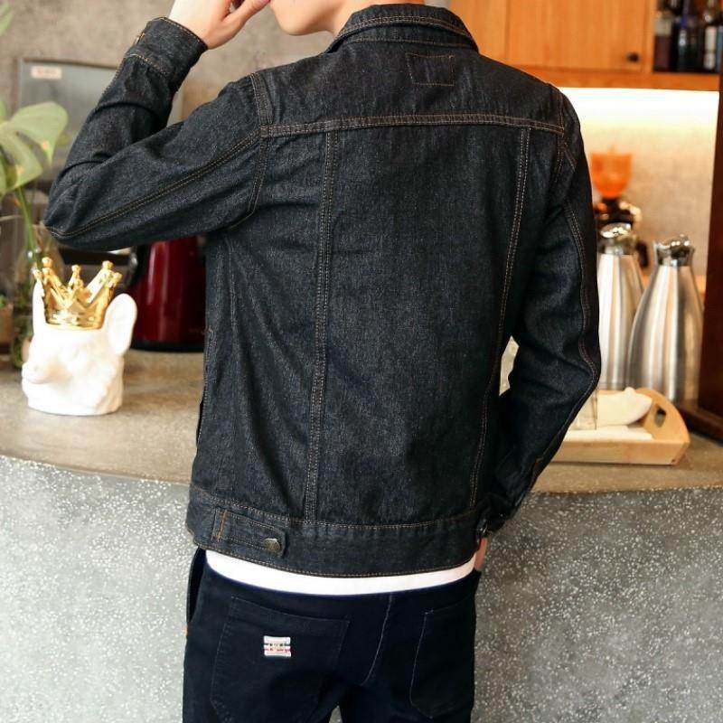 Denim Jacket Lovers Motorcycle Trendy Youth Denim Jacket - Mubimart