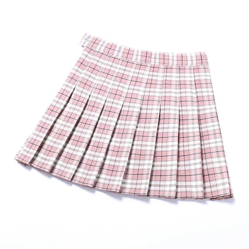 New Women's Plaid Pleated Skirt Skirt Women - Mubimart
