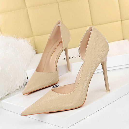 Nightclub Slim Stiletto Super High Heel Pumps - Mubimart