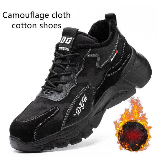 Men's Safety Shoes Anti-smashing And Anti-piercing Steel Toe - Mubimart