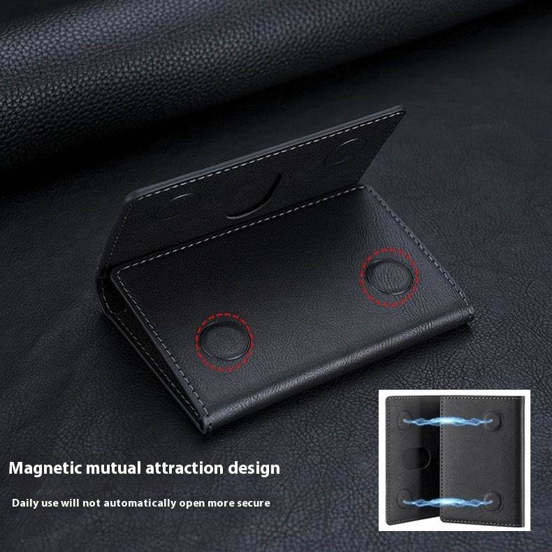 MagSafe Magnetic Card Holder Tri-fold Wallet Card Holder - Mubimart