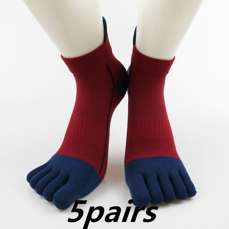 Cotton Toe Socks Men Boy To Protect Ankle Socks - Mubimart -  