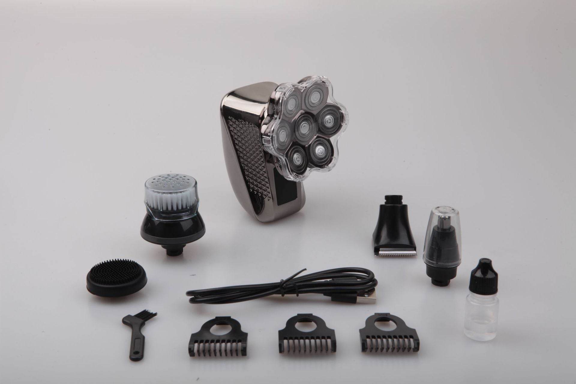 New Shaver For Men 7D Independently 7 Cutter Floating Head Waterproof Electric Razor Multifunction USB Charge Trimmer For Men - Mubimart