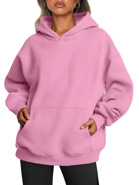 Women's Oversized Hoodies Fleece Loose Sweatshirts With Pocket Long Sleeve Pullover Hoodies Sweaters Winter Fall Outfits Sports Clothes - Mubimart