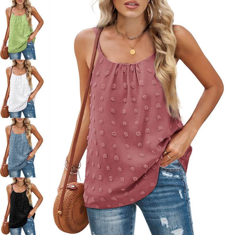 Women's Adjustable Camisole Bottoming Shirt Top - Mubimart