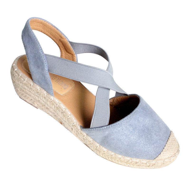 Fashion Baotou Sandals Women Cross Strap Wedge Sandals Women Slippers - Mubimart