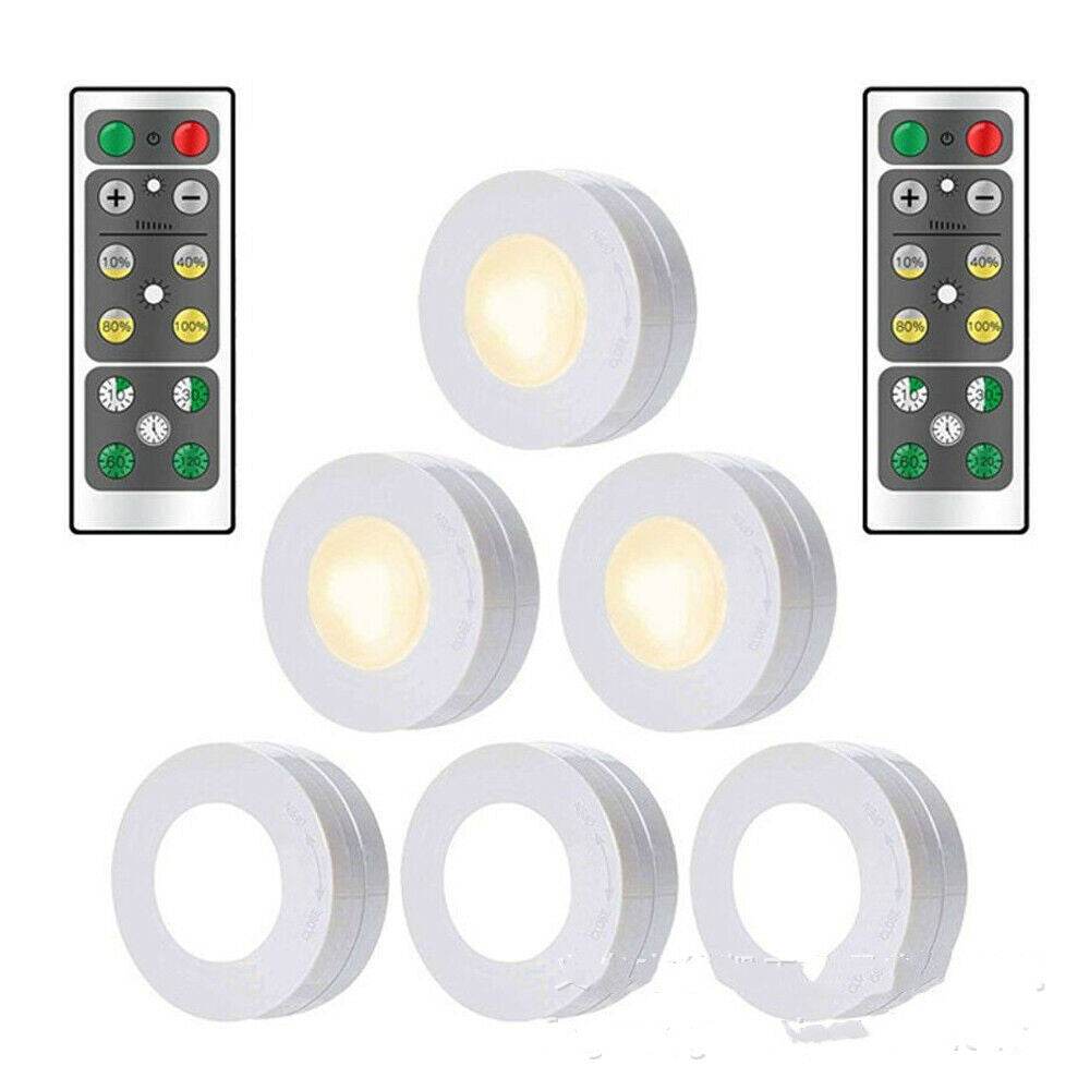 Creative Dimming Timing Cabinet Light Wireless Remote Control Night Light Touch Lamp Cabinet Light Small Night Lamp - Mubimart