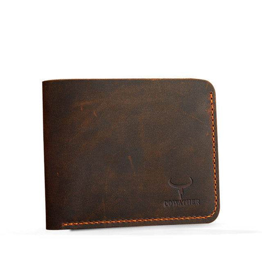 Business Fashion Men Retro Short Wallet - Mubimart