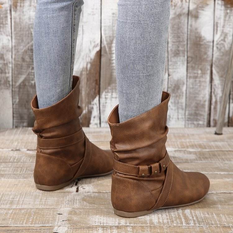 Mid-calf Western Cowboy Boot Women - Mubimart