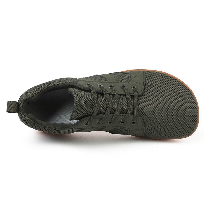 Couple Breathable Lace-up Mesh Shoes Casual Walking Sneakers Men Non-slip Running Sports Shoes Women - Mubimart